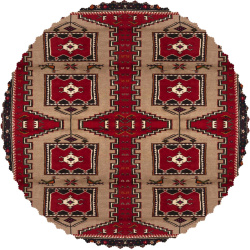 رومیزی مخمل گرد فرش پشم