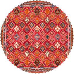 رومیزی مخمل گرد گبه