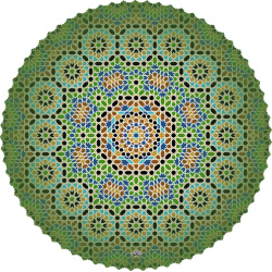 رومیزی مخمل گرد مراکش