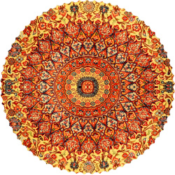 رومیزی مخمل دایره خورشید