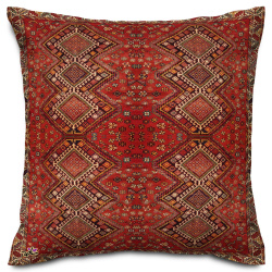 کوسن طرح جاجیم سرخ
