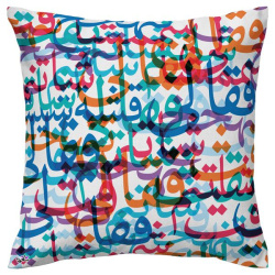 کوسن خط رنگی رنگی