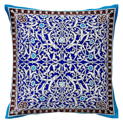 کوسن کاشی گره ابی