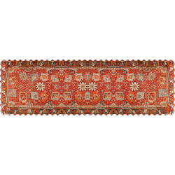 رانر مخمل فرش نارنجی