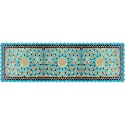 رانر مخمل کاشی فیروزه شمس