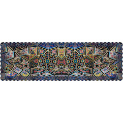 رانر مخمل کاشی مقرنس کبود