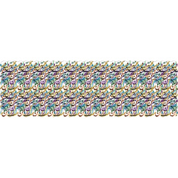 رانر مخمل سیاه مشق رنگی