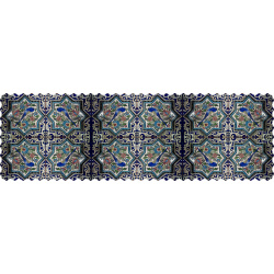 رانر مخمل کاشی گل مرغ