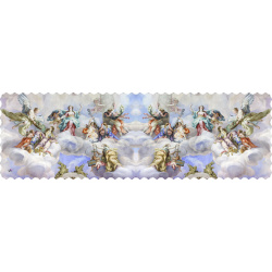 رانر مخمل رنگ روغن فرشته آبی