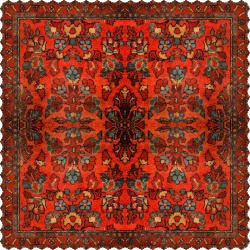 رومیزی مخمل مربع گلیم