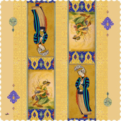 رومیزی مربع مینیاتور معشوق