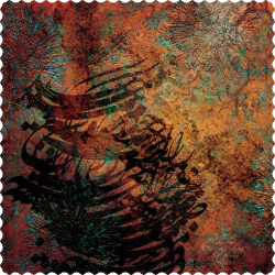 رومیزی مخمل مربع خط و پتینه