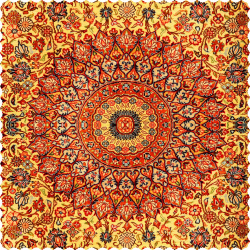 رومیزی مخمل مربع خورشید