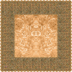 رومیزی مخمل مربع کوفی