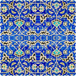 رومیزی مخمل مربع کاشی لعابی