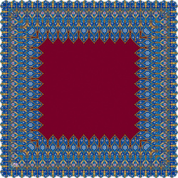 رومیزی مخمل مربع یاقوت