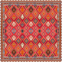 رومیزی مخمل مربع گبه