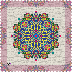 رومیزی مخمل مربع شمس خط خودکار