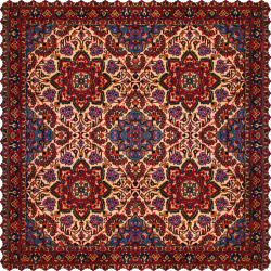 رومیزی مخمل مربع فرش آفتاب