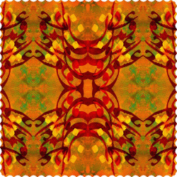 رومیزی مخمل مربع خط عشق