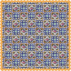 رومیزی مخمل مربع گلستان