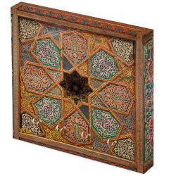 جا کلیدی دیواری سقف چوب و چرم