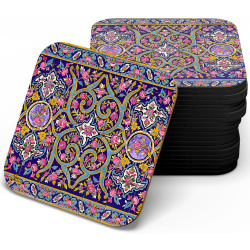 زیر لیوانی چوبی MDF ارغوان