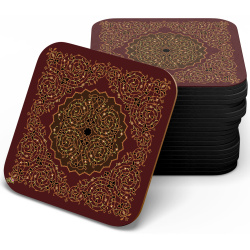 زیر لیوانی چوبی MDF پیچک