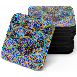 زیر لیوانی چوبی MDF مقرنس