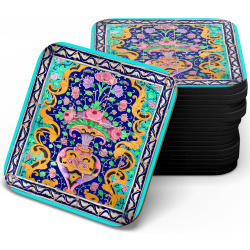 زیر لیوانی چوبی MDF فیروزه