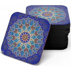 زیر لیوانی چوبی MDF شمسه