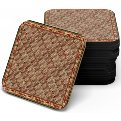 زیر لیوانی چوبی MDF ترمه بته جقه