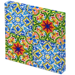 جا کلیدی دیواری مخمل کاشی دورنگ