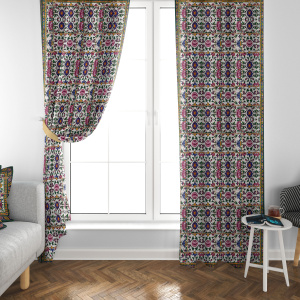 پرده مخمل لوتوس