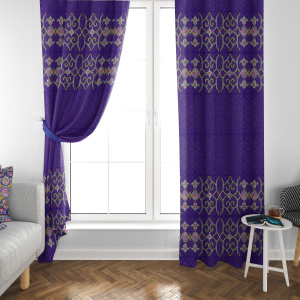 پرده مخمل ارغوان