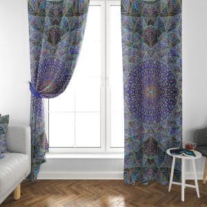 پرده مخمل مقرنس