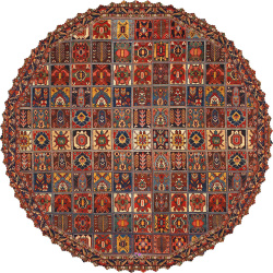 رومیزی شاخه گرد خشتی