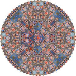 رومیزی مخمل گرد بهار