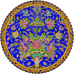 رومیزی مخمل گرد گل افشان