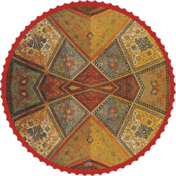 رومیزی مخمل گرد چهلستون