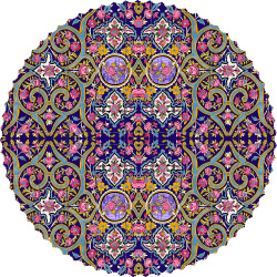 رومیزی مخمل گرد ارغوان