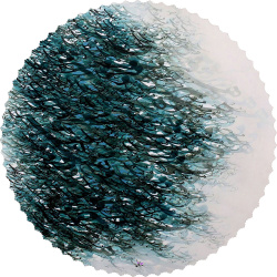 رومیزی مخمل گرد خط نقاشی استاد محمدپور2