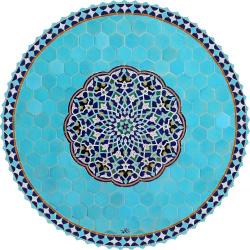 رومیزی مخمل گرد حوض نقاشی