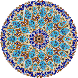 رومیزی مخمل گرد شمسه