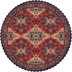 رومیزی مخمل گرد چهارسو