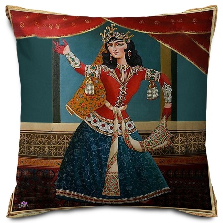کوسن زن رقصنده قاجاری