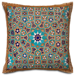 کوسن مخمل کاشی برجسته
