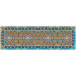 رانر مخمل کاشی کاری گره