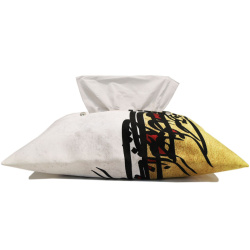 کاور جعبه دستمال کاغذی خط خاکی