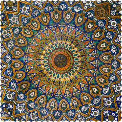 رومیزی مخمل مربع شمس ابرنگ